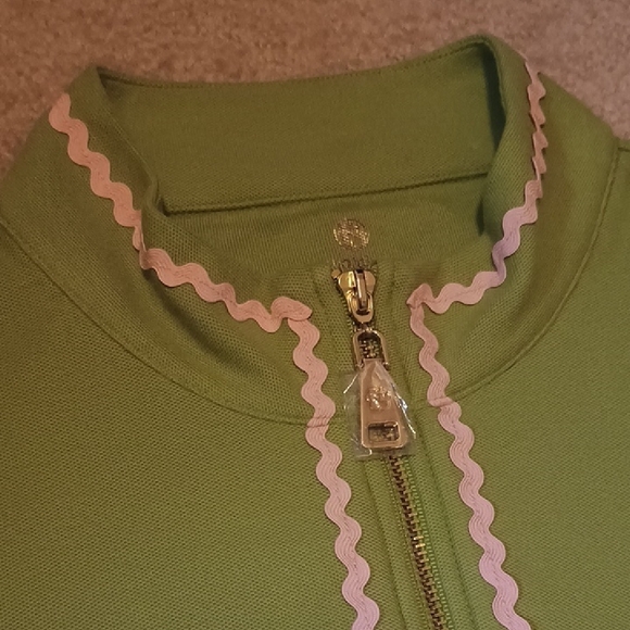 Spartina 449 Colleen Skort Castillo Gingham Serena Ric Rac Short Sleeve Zip Top - Picture 3 of 11